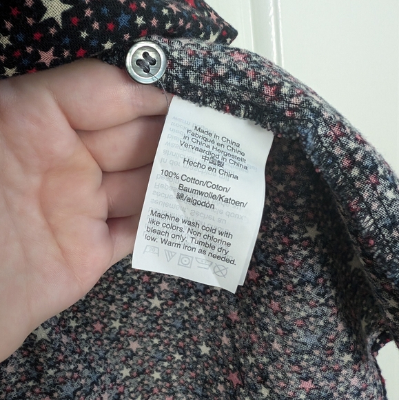 Madewell "Studio Ruffle Hem Top in Starry Night" - Picture 11 of 11